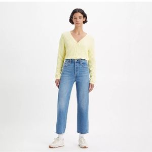 Levi’s Ribcage Straight Ankle Jeans - Dance Around Medium Wash